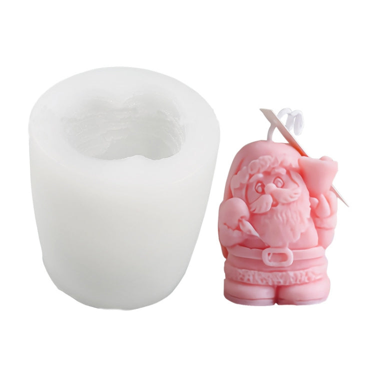 DIY Christmas Candle Aromatherapy Gypsum Silicone Mold, Shape:, Santa, Simple Christmas Tree, Triangular Christmas Tree, Christmas Gift, Single Stereo, Snow House 3, Single Christmas Cylinder, Origami Christmas Tree, 8 Cone Contest Christmas Tree