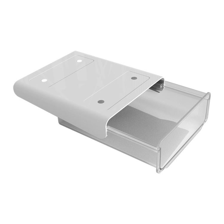 Hidden Under-Desk Drawer Storage Box Drill-Free Organizer Box, Transparent White Small, Transparent Black Small, Matte Black Medium, Matte Transparent Medium, Transparent Black Large, Transparent White Large, Matte White Large, Matte Black Large