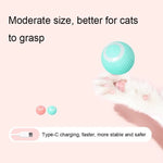 0001 Smart Gravity Teaser Cat Rolling Ball Teeth Resistant Cat Toys - Trustpick