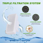 3pcs / Pack T - Shaped Filters Replacement Refill For Pioneer Mini Vortex And Swan Pet Drinking Fountain - Trustpick