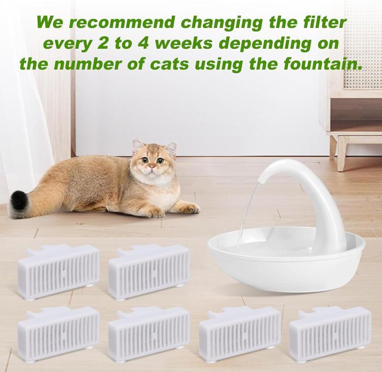 3pcs / Pack T - Shaped Filters Replacement Refill For Pioneer Mini Vortex And Swan Pet Drinking Fountain - Trustpick