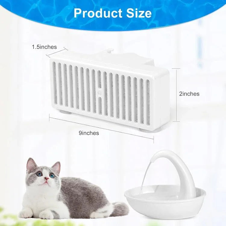 3pcs / Pack T - Shaped Filters Replacement Refill For Pioneer Mini Vortex And Swan Pet Drinking Fountain - Trustpick