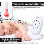 VB601 Monitor de Bebé Portátil Sem Complicações com Ecrã LCD 2.0 polegadas, Suporta Comunicação Bidirecional, Visão Noturna, VB601