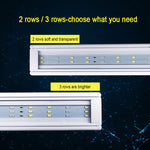 Lâmpada LED de Suporte Aquático para Aquário de Vidro com Três Fileiras XY-60K, Plugue US