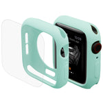 ENKAY Hat-Prince 2 em 1 TPU Semi-rígida + Protetor de Ecrã Curvo 3D PET de Dobragem a Quente HD para Apple Watch Series 6 / 5 / 4 / SE3 / 2 / 1 40mm, 40mm