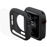 ENKAY Hat-Prince 2 em 1 Capa Protetora Semi-revestida em TPU + Protetor de Ecrã HD Curvo 3D em PET com Dobragem a Quente para Apple Watch Series 6 / 5 / 4 / Watch SE 44mm, Para Apple Watch Series 6 / 5 / 4 / Watch SE 44mm