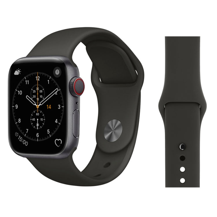 Para Apple Watch Series 3 & 2 & 1 38mm Correia de Relógio de Pulso em Silicone Estilo Simples e Fashion, Para 38mm