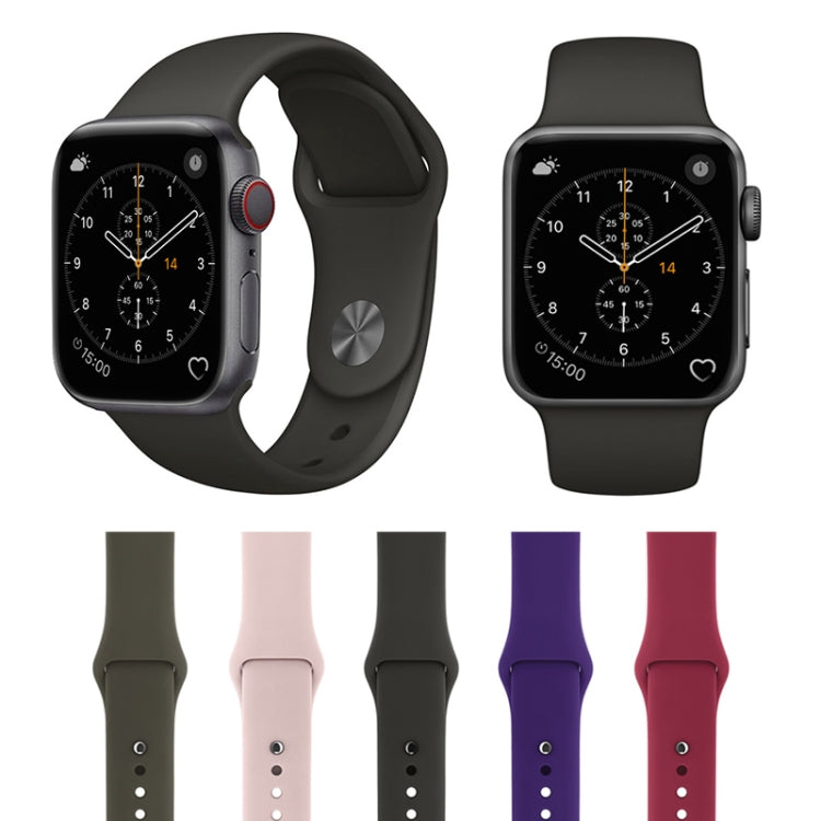 Para Apple Watch Series 3 & 2 & 1 38mm Correia de Relógio de Pulso em Silicone Estilo Simples e Fashion, Para 38mm
