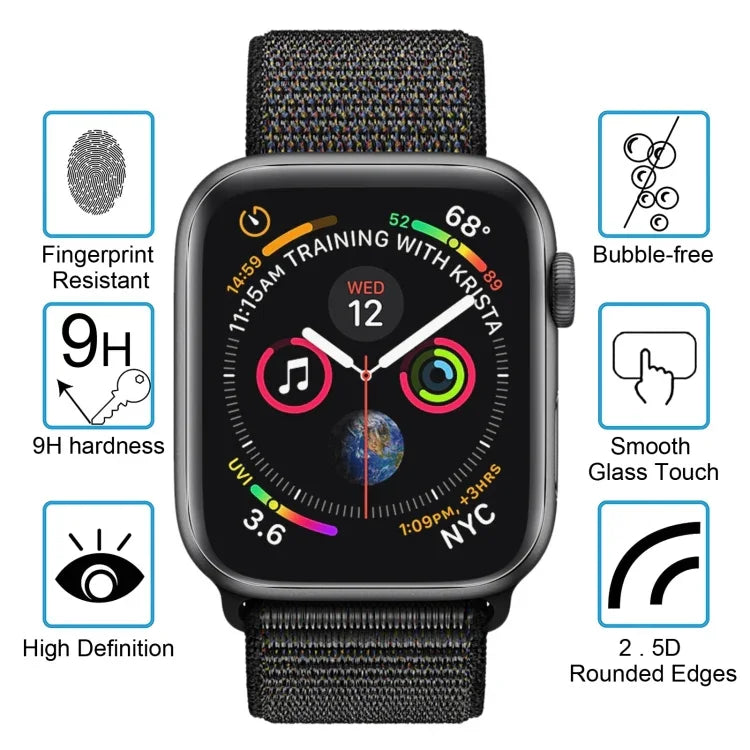 Protetor de Ecrã HD Curvo PET 3D de Aquecimento e Dobragem Completa ENKAY Hat-Prince para Apple Watch Series 6 / 5 / 4 / Watch SE 40mm, Para Apple Watch Series 6 / 5 / 4 / Watch SE 40mm