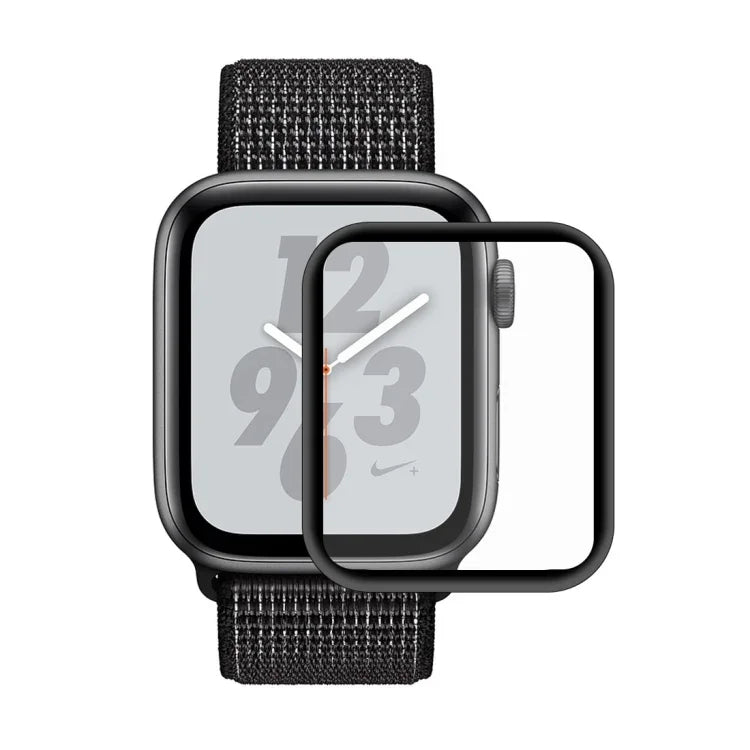 ENKAY Hat-Prince Protetor de Ecrã HD Curvo 3D com Revestimento Electroplating em PET com Dobragem a Quente para Apple Watch Series 6 / 5 / 4 / Watch SE 44mm, Para Apple Watch Series 6 / 5 / 4 / Watch SE 44mm