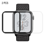 2 PCS ENKAY Hat-Prince PET 3D de Ecrã Completo + PET 3D de Ecrã Completo com Electroplating Curvo e Dobragem Térmica Protetor de Ecrã HD para Apple Watch Series 6 / 5 / 4 / Watch SE 44mm, Para Apple Watch Series 6 / 5 / 4 / Watch SE 44mm
