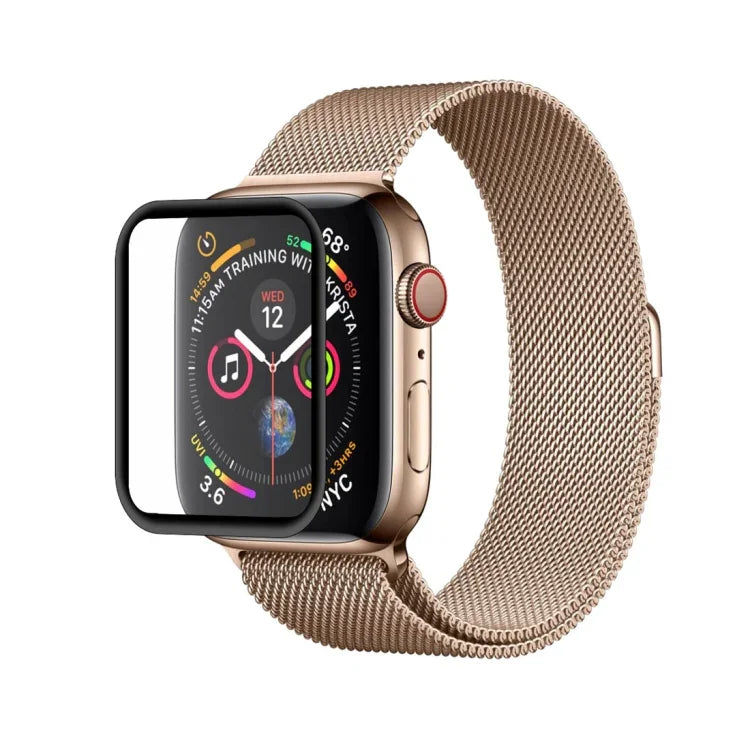 2 PCS ENKAY Hat-Prince PET 3D de Ecrã Completo + PET 3D de Ecrã Completo com Electroplating Curvo e Dobragem Térmica Protetor de Ecrã HD para Apple Watch Series 6 / 5 / 4 / Watch SE 44mm, Para Apple Watch Series 6 / 5 / 4 / Watch SE 44mm