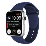 Pulseira de Relógio em Silicone com Duplo Rebite para Apple Watch Series 3 & 2 & 1 42mm, Apple Watch 42mm