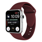 Pulseira de Relógio em Silicone com Duplo Rebite para Apple Watch Series 3 & 2 & 1 42mm, Apple Watch 42mm