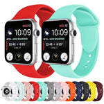 Pulseira de Relógio em Silicone com Duplo Rebite para Apple Watch Series 3 & 2 & 1 42mm, Apple Watch 42mm