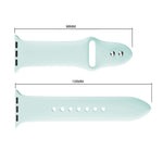 Correia de Relógio em Silicone com Rebites Duplos para Apple Watch Séries 3 & 2 & 1 38mm, Apple Watch 38mm