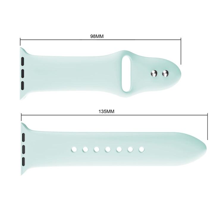 Correia de Relógio em Silicone com Rebites Duplos para Apple Watch Séries 3 & 2 & 1 38mm, Apple Watch 38mm