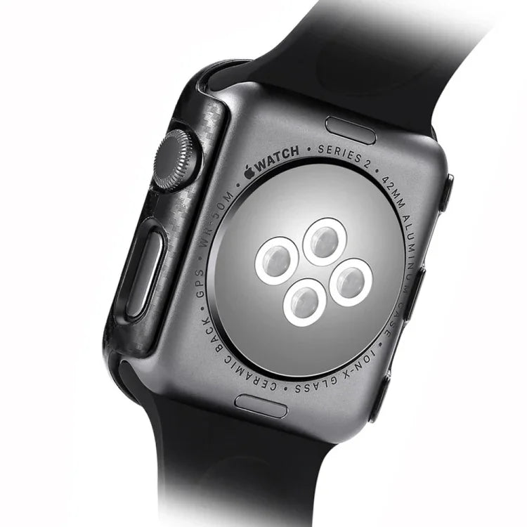 Capa de Proteção com Estrutura em Fibra de Carbono PC para Apple Watch Series 6 / 5 / 4 / Watch SE 40mm, Para Apple Watch Series 6 / 5 / 4 / Watch SE 40mm