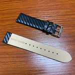 Correia de Fibra de Carbono em Pele Genuína para Apple Watch Series 5 & 4 40mm & Series 3 & 2 & 1 38mm