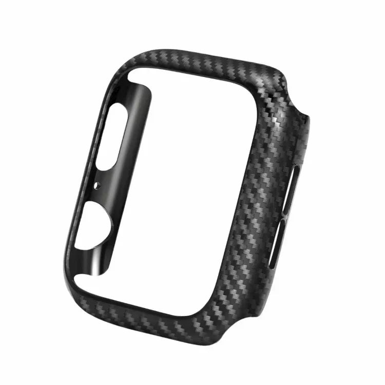 Correia de Fibra de Carbono em Pele Genuína + Moldura para Apple Watch Series 4 40mm, Apple Watch Series 4 40mm