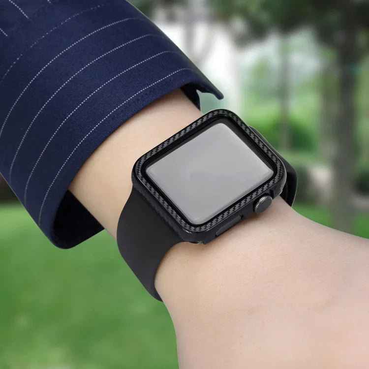 Capa de Proteção com Estrutura em Fibra de Carbono PC para Apple Watch Series 3 & 2 & 1 42mm, Para Apple Watch Series 3 & 2 & 1 42mm