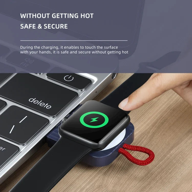 Carregador Sem Fios Magnético Portátil ROCK W26 para Apple Watch, Interface USB W26