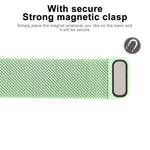 Para Apple Watch Ultra 49mm & Watch Ultra 2 49mm / Série 10 46mm / 9&8&7 45mm / SE 3&SE 2&6&SE&5&4 44mm / 3&2&1 42mm Correia de Relógio em Nylon Magnética que Muda de Cor, 44mm