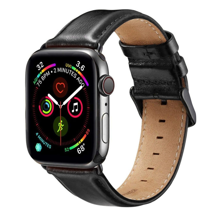 Correia de Relógio em Pele com Fivela Preta para Apple Watch Ultra 49mm & Watch Ultra 2 49mm / Series 10 46mm / 9&8&7 45mm / SE 3&SE 2&6&SE&5&4 44mm / 3&2&1 42mm, Para Apple Watch Ultra 49mm / Series 8&7 45mm / SE 2&6&SE&5&4 44mm / 3&2&1 42mm