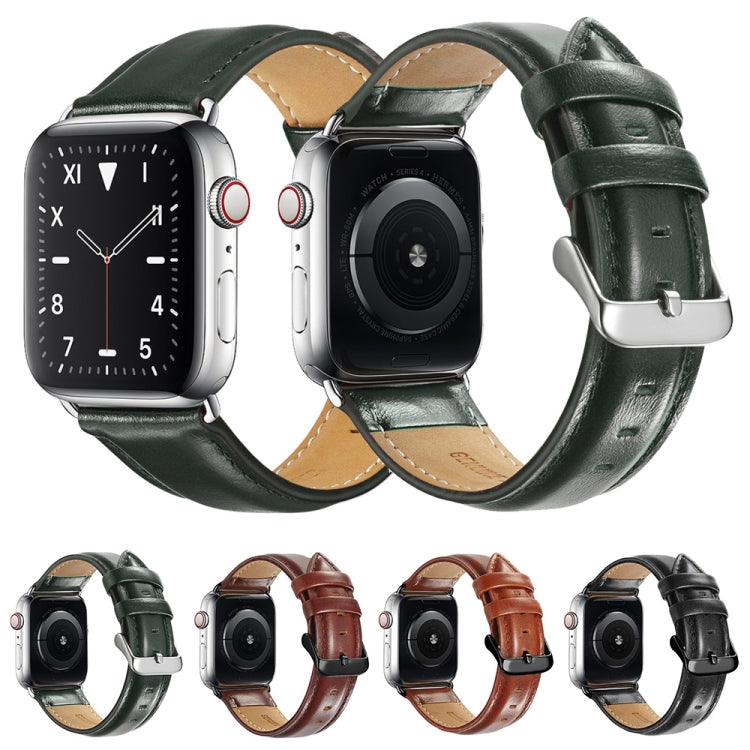 Correia de Relógio em Pele com Fivela Preta para Apple Watch Ultra 49mm & Watch Ultra 2 49mm / Series 10 46mm / 9&8&7 45mm / SE 3&SE 2&6&SE&5&4 44mm / 3&2&1 42mm, Para Apple Watch Ultra 49mm / Series 8&7 45mm / SE 2&6&SE&5&4 44mm / 3&2&1 42mm
