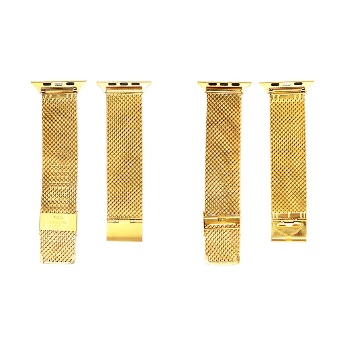Correia Milanesa em Aço Inoxidável 304 com Conector para Apple Watch Ultra 49mm & Watch Ultra 2 49mm / Series 10 46mm / 9&8&7 45mm / SE 3&SE 2&6&SE&5&4 44mm / 3&2&1 42mm, Para Apple Watch Series 7 45mm / & 6 & SE & 5 & 4 44mm