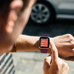Para Apple Watch Série 10 42mm / 9&8&7 41mm / SE 3&SE 2&6&SE&5&4 40mm / 3&2&1 38mm Pulseira de Relógio em Silicone Elástico Cor Sólida, Tamanho:M 143mm