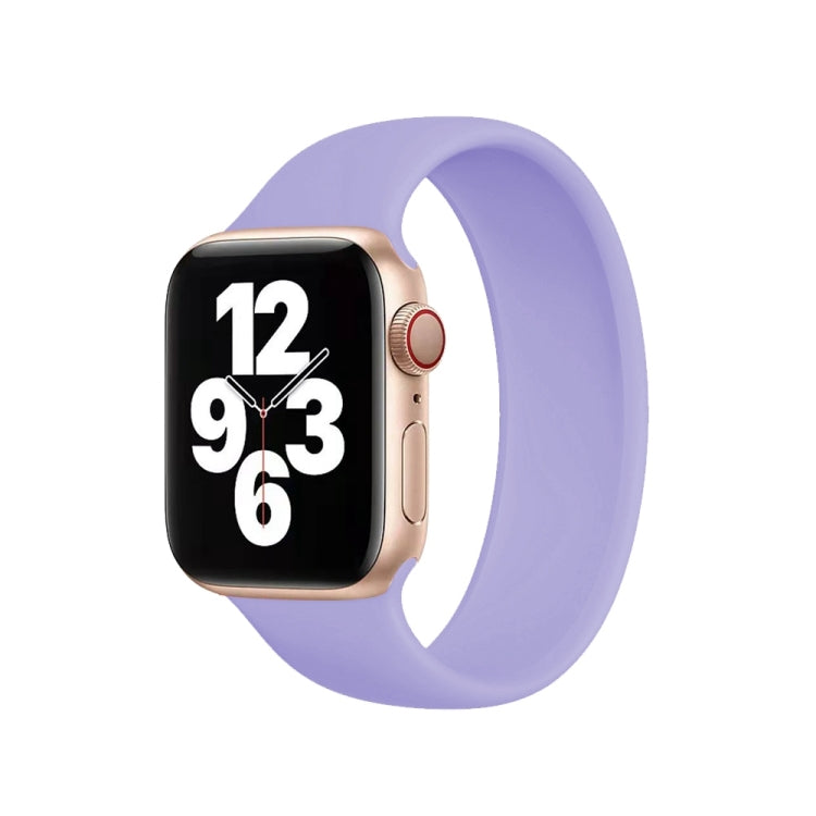 Pulseira de Relógio Elástica de Silicone de Cor Sólida para Apple Watch Series 10 42mm / 9&8&7 41mm / SE 3&SE 2&6&SE&5&4 40mm / 3&2&1 38mm, Tamanho: L 156mm
