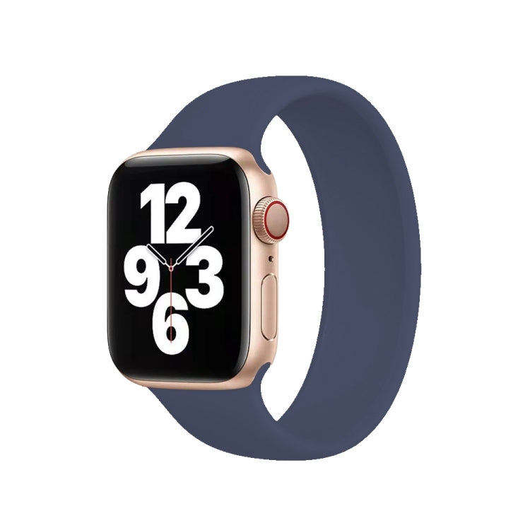 Pulseira de Relógio Elástica de Silicone de Cor Sólida para Apple Watch Series 10 42mm / 9&8&7 41mm / SE 3&SE 2&6&SE&5&4 40mm / 3&2&1 38mm, Tamanho: L 156mm
