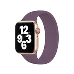 Pulseira de Relógio em Silicone Elástico de Cor Sólida para Apple Watch Ultra 49mm & Watch Ultra 2 49mm / Series 10 46mm / 9 & 8 & 7 45mm / SE 3 & SE 2 & 6 & SE & 5 & 4 44mm / 3 & 2 & 1 42mm, Tamanho: S 130mm