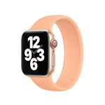 Pulseira de Relógio em Silicone Elástico de Cor Sólida para Apple Watch Ultra 49mm & Watch Ultra 2 49mm / Series 10 46mm / 9 & 8 & 7 45mm / SE 3 & SE 2 & 6 & SE & 5 & 4 44mm / 3 & 2 & 1 42mm, Tamanho: S 130mm