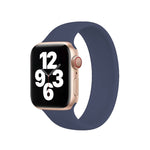 Pulseira de Relógio em Silicone Elástico de Cor Sólida para Apple Watch Ultra 49mm & Watch Ultra 2 49mm / Series 10 46mm / 9 & 8 & 7 45mm / SE 3 & SE 2 & 6 & SE & 5 & 4 44mm / 3 & 2 & 1 42mm, Tamanho: S 130mm