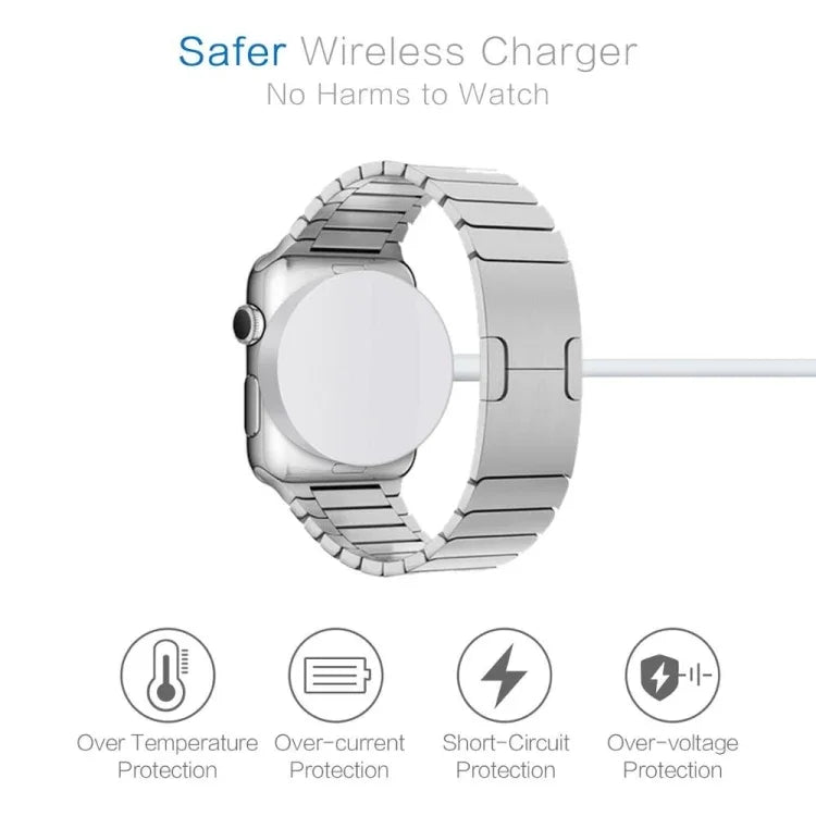 Carregador Sem Fios Magnético Portátil Universal Tipo-C 2m para Apple Watch Ultra & Ultra 2 & Series 9 & 8 & 7 & 6 & 5 & 4 & 3 & 2, 2m