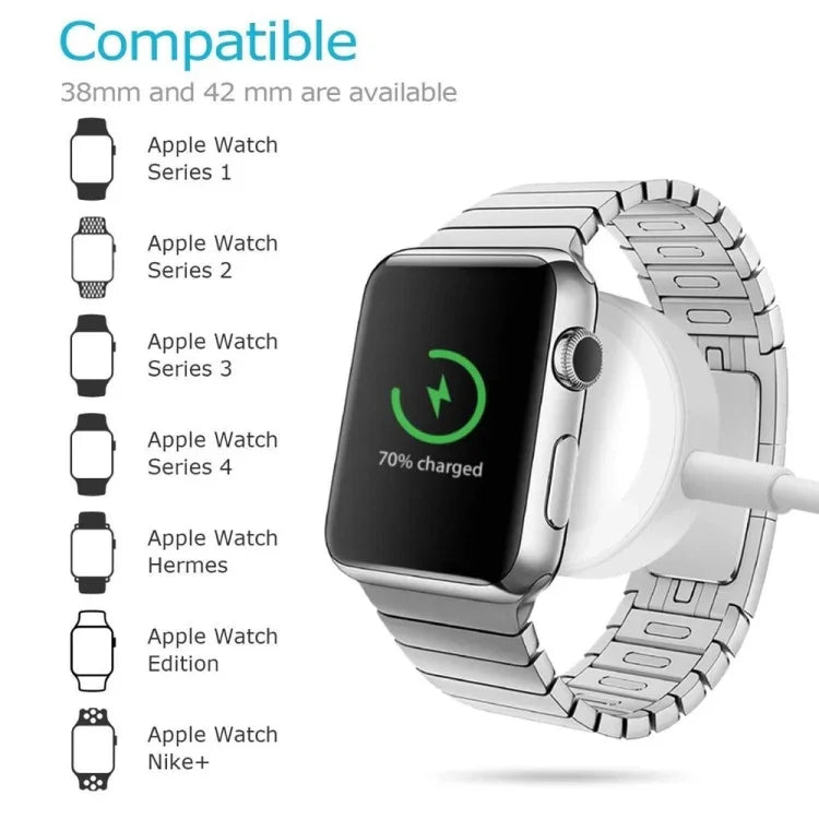 Carregador Sem Fios Magnético Portátil Universal Tipo-C 3m para Apple Watch Ultra & Ultra 2 & Series 9 & 8 & 7 & 6 & 5 & 4 & 3 & 2, 3m