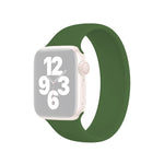 Pulseira Elástica de Silicone de Cor Sólida para Apple Watch Ultra 49mm & Watch Ultra 2 49mm / Series 10 46mm / 9&8&7 45mm / SE 3&SE 2&6&SE&5&4 44mm / 3&2&1 42mm, Tamanho: L 156mm