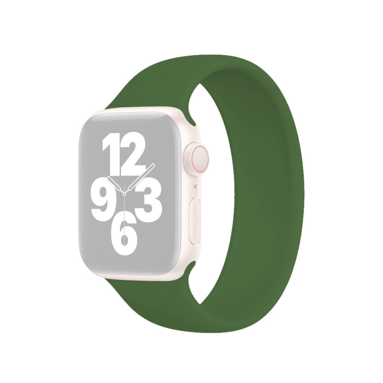 Pulseira Elástica de Silicone de Cor Sólida para Apple Watch Ultra 49mm & Watch Ultra 2 49mm / Series 10 46mm / 9&8&7 45mm / SE 3&SE 2&6&SE&5&4 44mm / 3&2&1 42mm, Tamanho: L 156mm