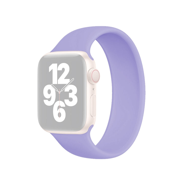 Pulseira Elástica de Silicone de Cor Sólida para Apple Watch Ultra 49mm & Watch Ultra 2 49mm / Series 10 46mm / 9&8&7 45mm / SE 3&SE 2&6&SE&5&4 44mm / 3&2&1 42mm, Tamanho: L 156mm