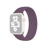 Pulseira Elástica de Silicone de Cor Sólida para Apple Watch Ultra 49mm & Watch Ultra 2 49mm / Series 10 46mm / 9&8&7 45mm / SE 3&SE 2&6&SE&5&4 44mm / 3&2&1 42mm, Tamanho: L 156mm