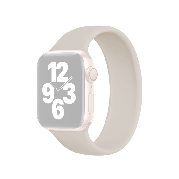 Pulseira Elástica de Silicone de Cor Sólida para Apple Watch Ultra 49mm & Watch Ultra 2 49mm / Series 10 46mm / 9&8&7 45mm / SE 3&SE 2&6&SE&5&4 44mm / 3&2&1 42mm, Tamanho: L 156mm