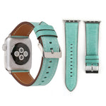 Pulseira de Couro Genuíno Estilo Fresco para Apple Watch Series 10 42mm / 9&8&7 41mm / SE 3&SE 2&6&SE&5&4 40mm / 3&2&1 38mm, 38mm