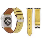 Pulseira de Couro Genuíno Estilo Fresco para Apple Watch Series 10 42mm / 9&8&7 41mm / SE 3&SE 2&6&SE&5&4 40mm / 3&2&1 38mm, 38mm