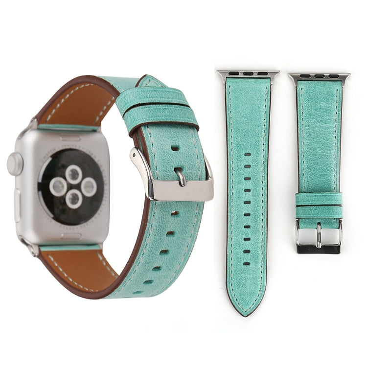 Pulseira de Couro Genuíno Estilo Fresco para Apple Watch Ultra 49mm&Watch Ultra 2 49mm / Series 10 46mm / 9&8&7 45mm / SE 3&SE 2&6&SE&5&4 44mm / 3&2&1 42mm, 42mm
