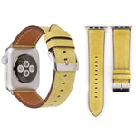 Pulseira de Couro Genuíno Estilo Fresco para Apple Watch Ultra 49mm&Watch Ultra 2 49mm / Series 10 46mm / 9&8&7 45mm / SE 3&SE 2&6&SE&5&4 44mm / 3&2&1 42mm, 42mm