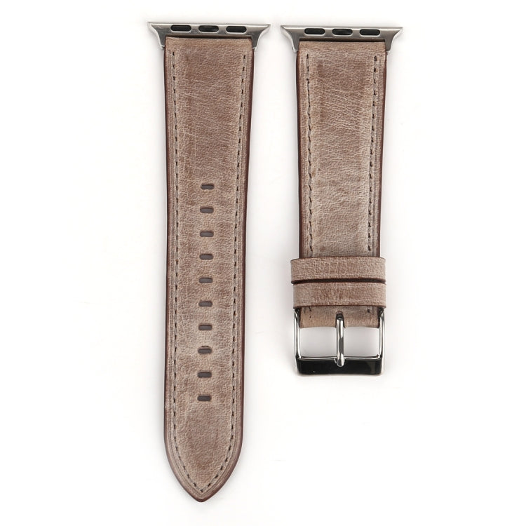 Pulseira de Couro Genuíno Estilo Fresco para Apple Watch Ultra 49mm&Watch Ultra 2 49mm / Series 10 46mm / 9&8&7 45mm / SE 3&SE 2&6&SE&5&4 44mm / 3&2&1 42mm, 42mm