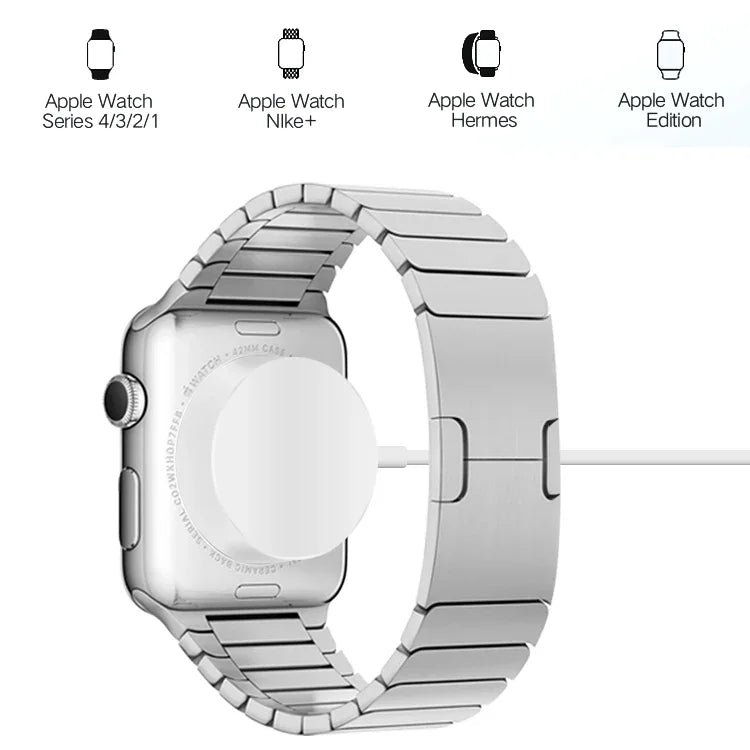 Carregador Sem Fios Magnético 1m para Apple Watch Series Ultra & 10 / 9 / 8 / 7 / 6 / 5 / 4 / 3 / 2, 1m