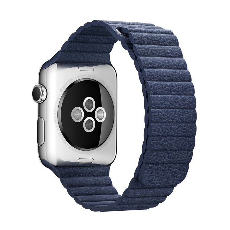 Correia de Relógio em Pele PU com Fecho Magnético de Loop para Apple Watch 38mm